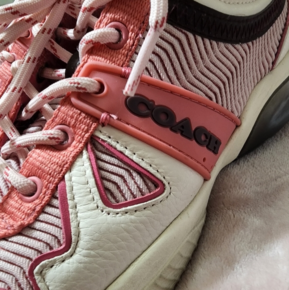 Coach pink Sneakers size 8 womens - Picture 7 of 11